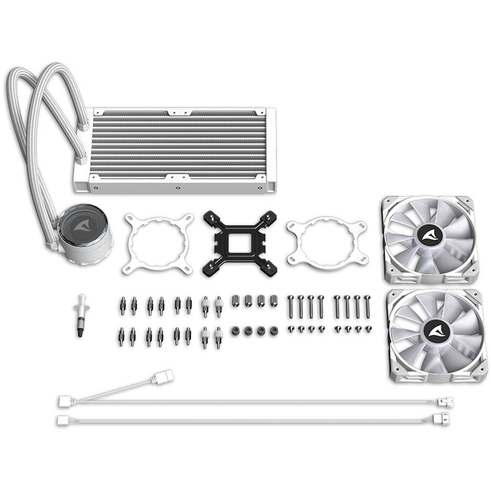 Hladnjak SHARKOON S80 RGB White AIO 240mm bijeli-6