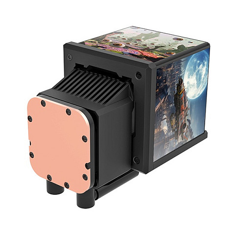 Vodeno hlađenje THERMALTAKE TH360 V2 Ultra ARGB Sync (360mm, 2.1" LCD, 3x 120mm ARGB ventilatora) crno-2