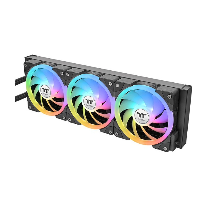 Vodeno hlađenje THERMALTAKE TH360 V2 Ultra ARGB Sync (360mm, 2.1" LCD, 3x 120mm ARGB ventilatora) crno-3