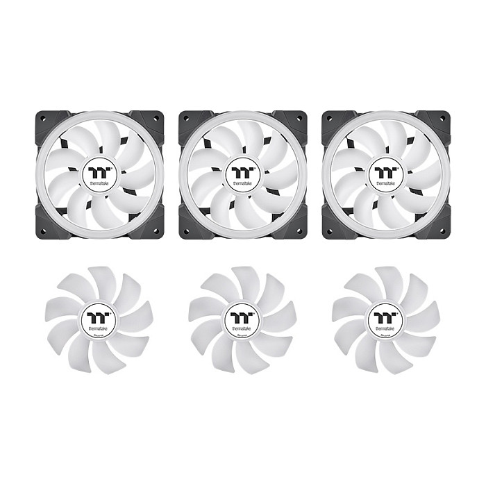 Vodeno hlađenje THERMALTAKE TH360 V2 Ultra ARGB Sync (360mm, 2.1" LCD, 3x 120mm ARGB ventilatora) crno-4