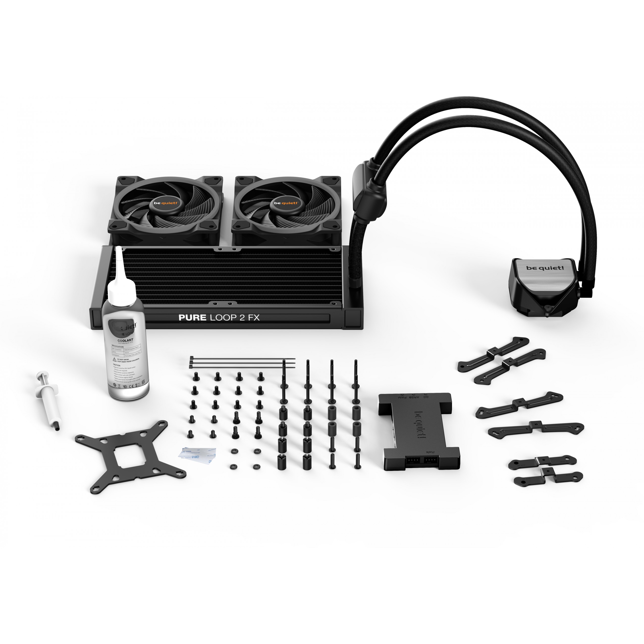 K Cooler BE QUIET! Pure Loop 2 FX 240mm ARGB Water Cooler 2 x Light Wings 120mm PWM High Speed-4