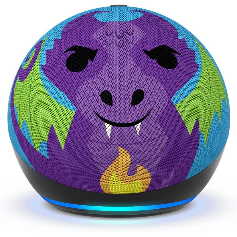 Pametni zvučnik AMAZON Echo Dot Kids (5. generacija), dizajn zmaja-0