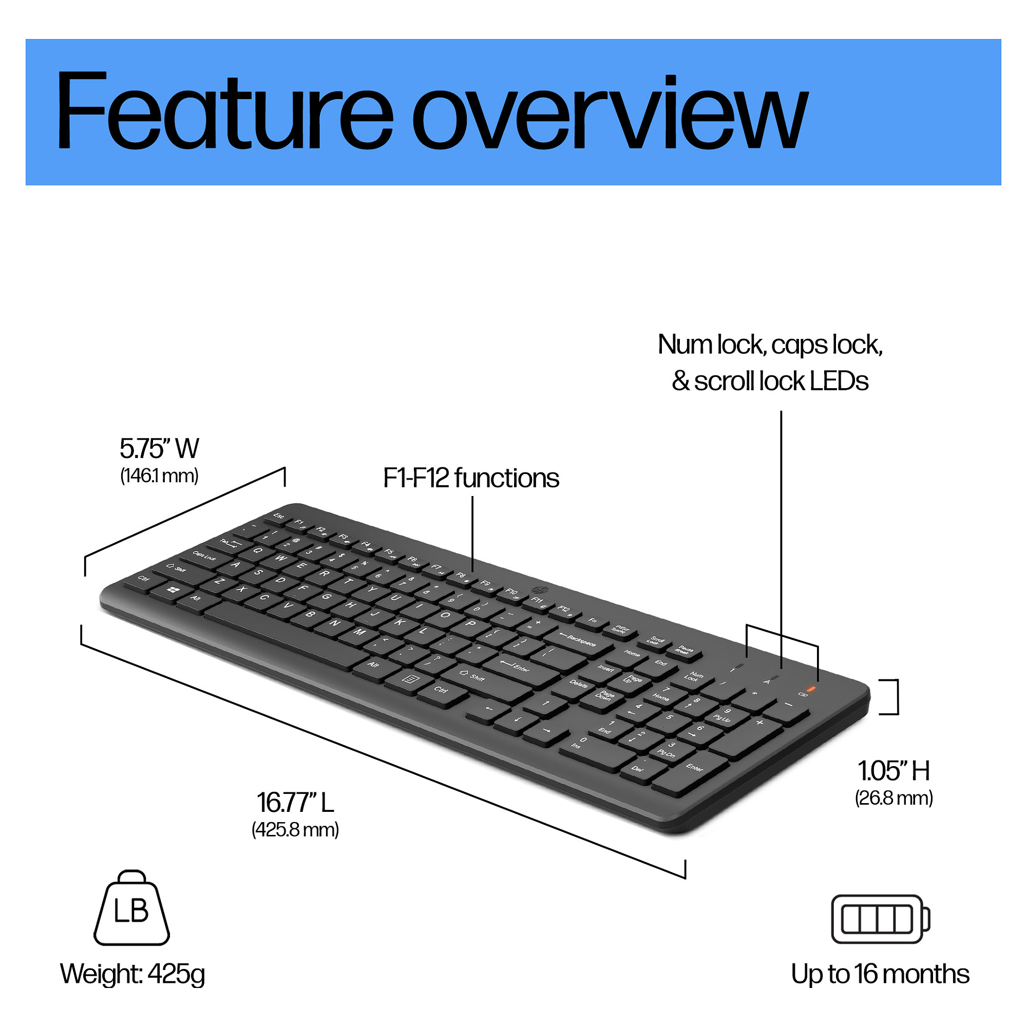 Tipkovnica HP 220 bežični Keyboard-2