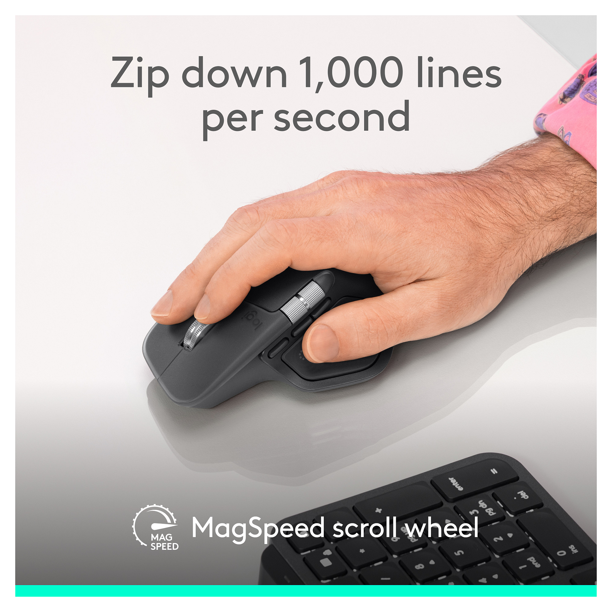Miš LOGITECH MX Master 4 for Business, GRAPHITE, 2.4GHZ/BT-23