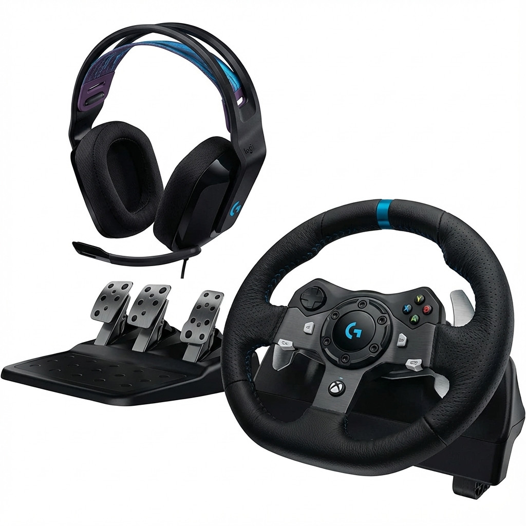 Gaming slušalice LOGITECH G335 Black + Volan G920 EU-0