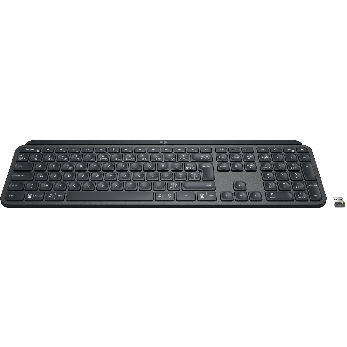 Tipkovnica LOGITECH MX Keys for Business [FR] graphite BT – internacionalna non HR tipkovnica-2