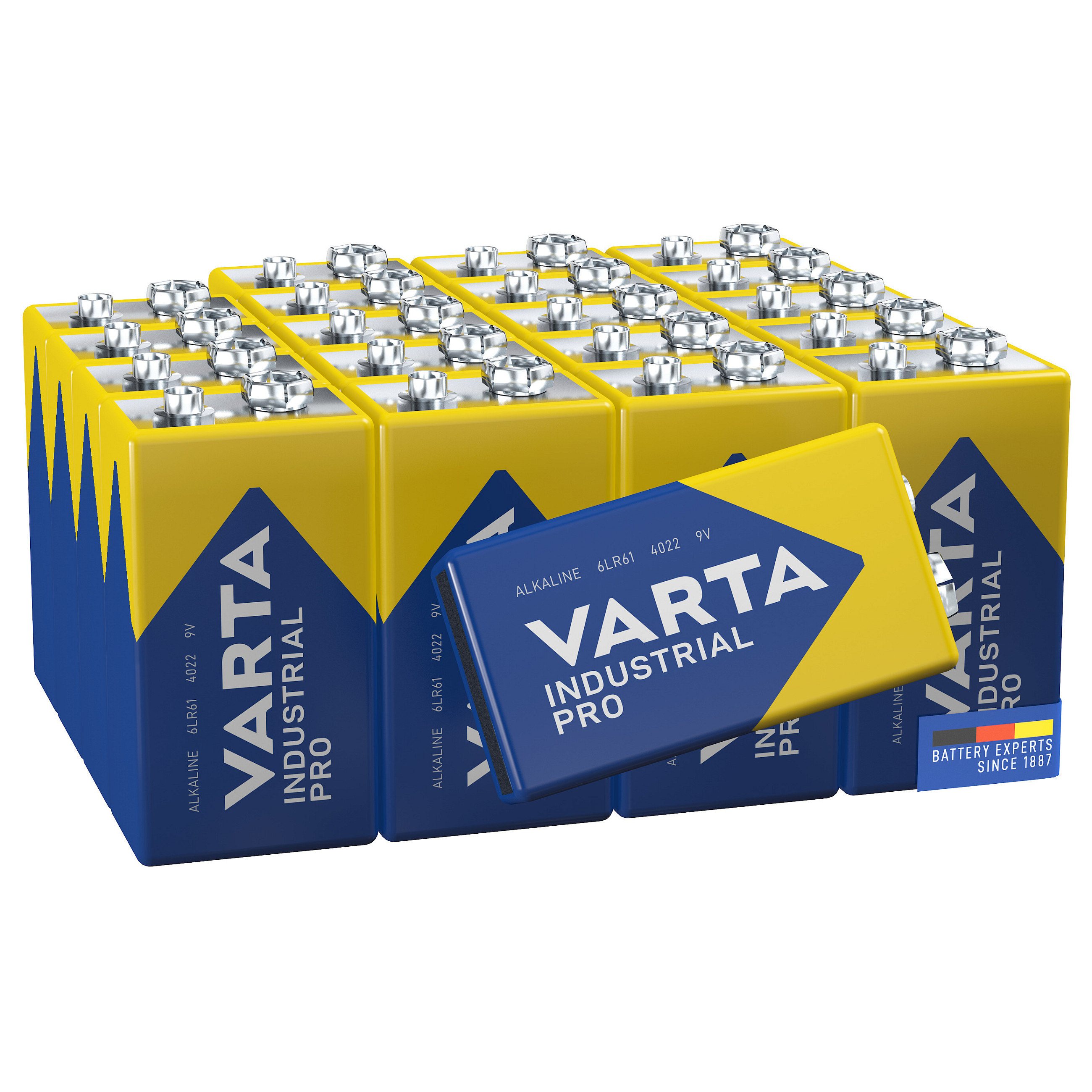 Baterija 9V VARTA E-Block (6LR61) Industrial Pro - 1-Pack-1