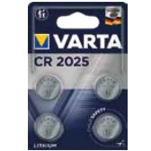 Baterija Knopfzelle VARTA CR2025 4-Pack