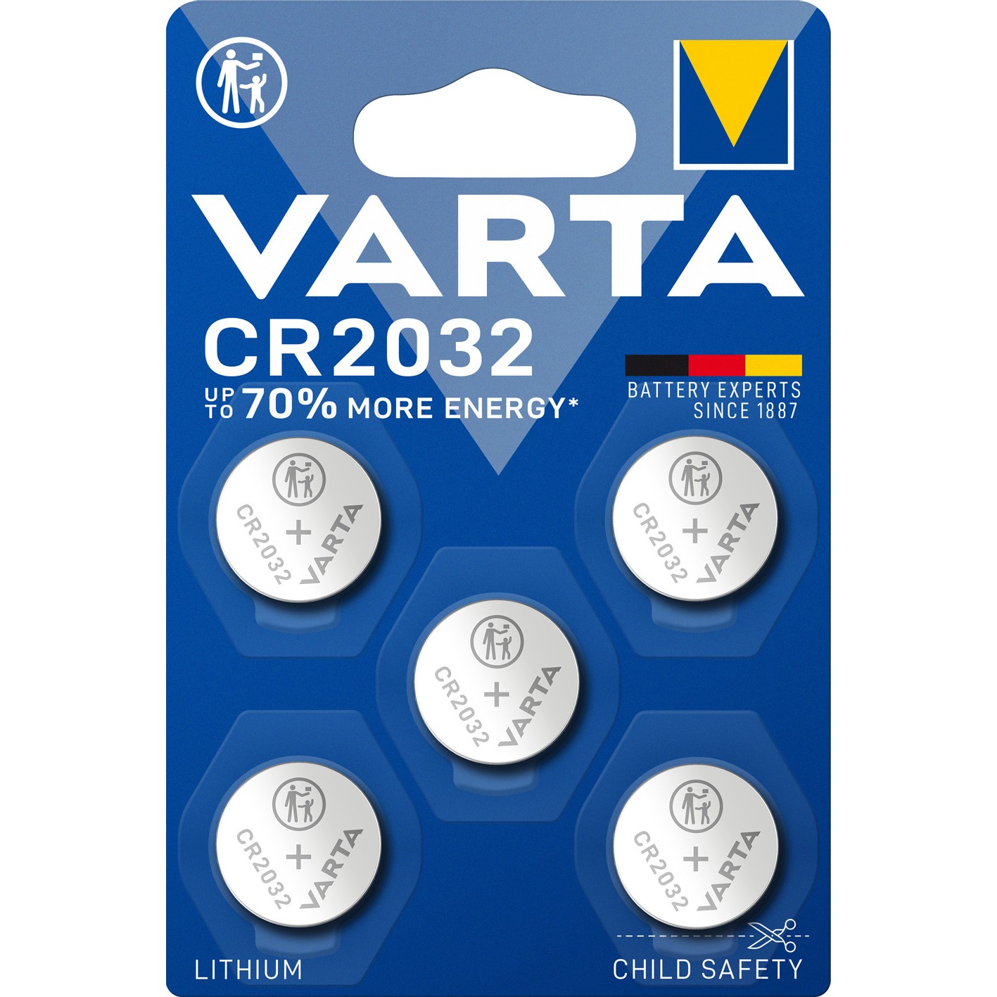 Baterija Knopfzelle VARTA CR2032 5-Pack