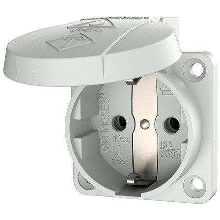 Anbausteckdose MENNEKES 11010 IP54 16A siva