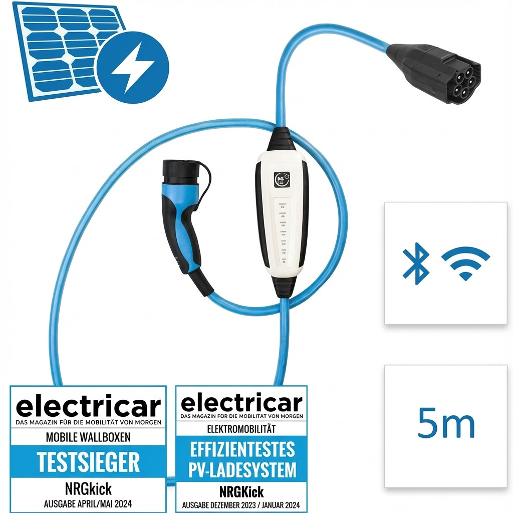 Kabel NRGKICK 32A Pure fr PV-Nutzer GSM/GPS/SIM 5m WLAN