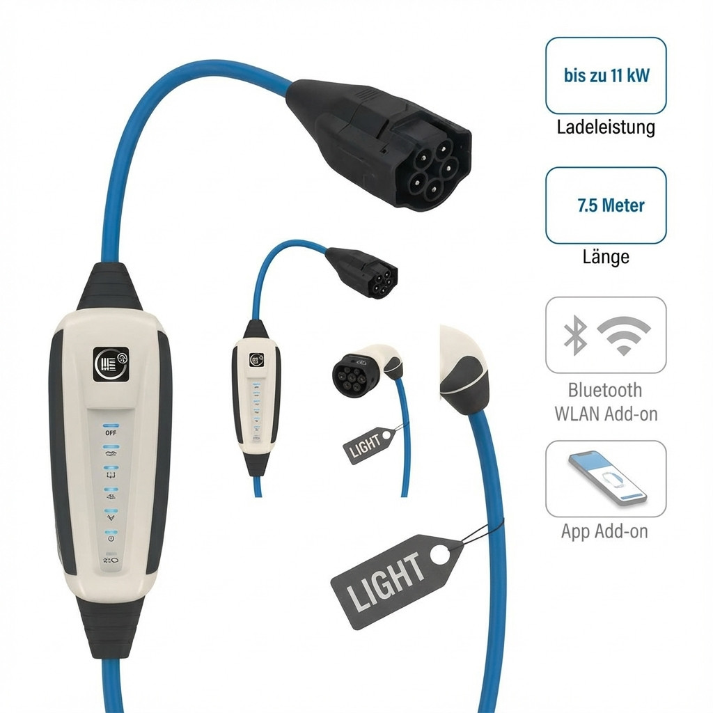 Kabel NRGKICK 16A light 7.5m Pure