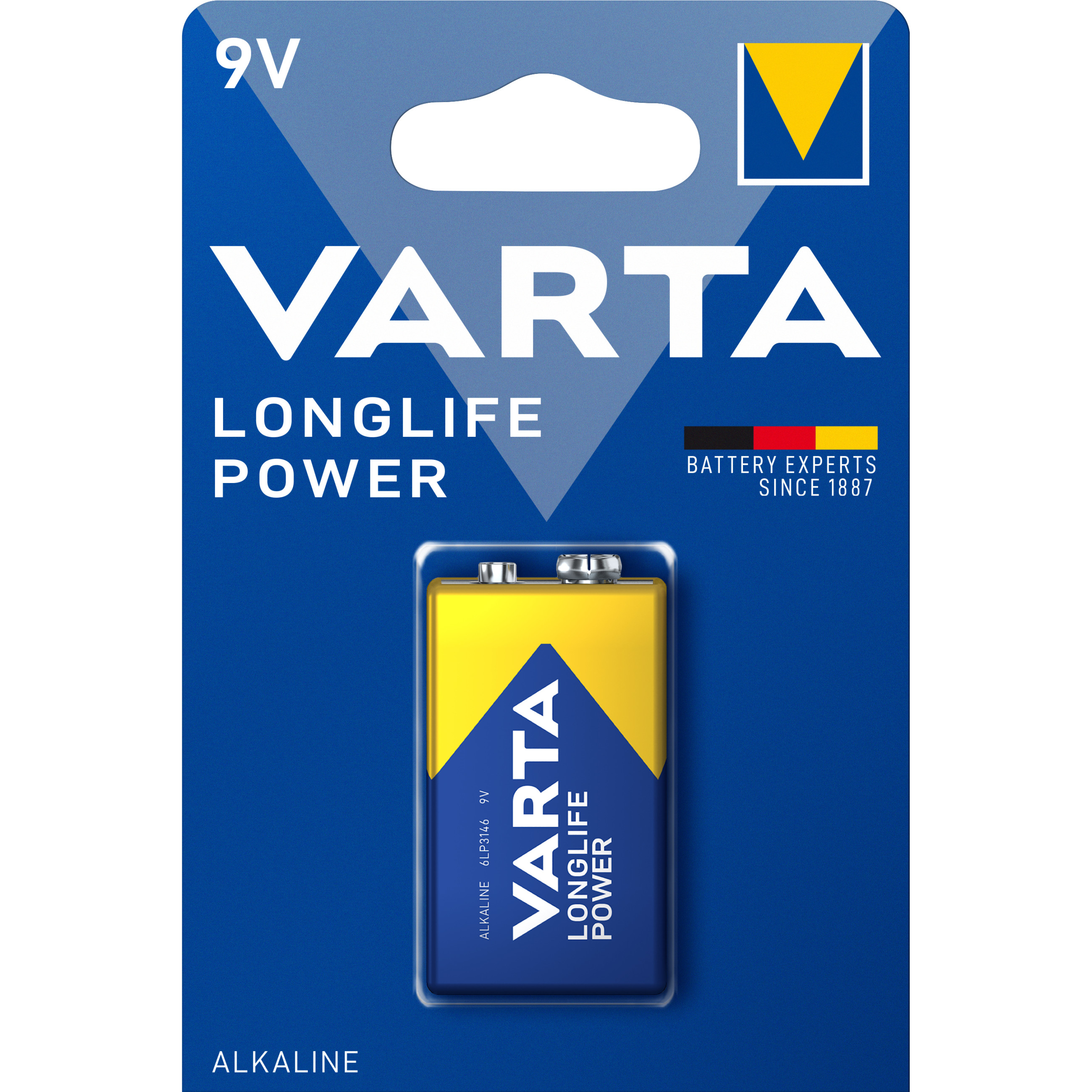 Baterija 9V VARTA Batterie 9V E-Block (6LR61) High Energy - 1-Pack-1
