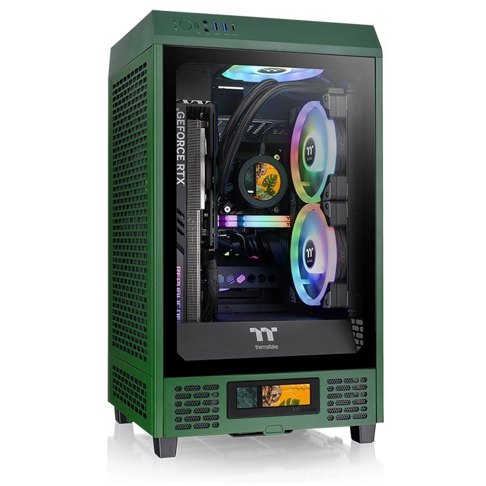 Kućište THERMALTAKE Mini The Tower 200 TG Dark Green-0
