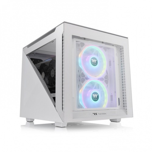 Kućište za računalo THERMALTAKE Divider 200 TG Snow (Micro-ATX, Tempered Glass, bijelo)-0