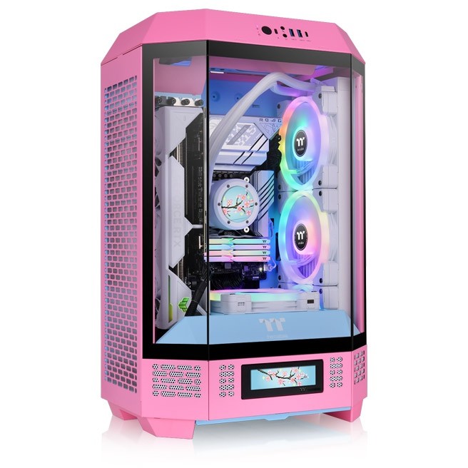 Kućište THERMALTAKE The Tower 300 Bubble Pink (tempered glass)