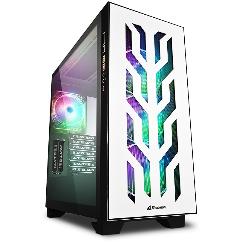 Kućište SHARKOON Elite Shark CA300T ATX/E-ATX 2xGlas White