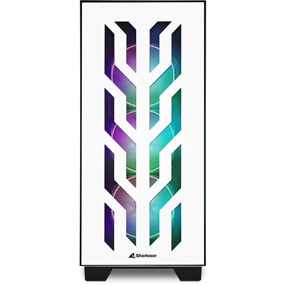 Kućište SHARKOON Elite Shark CA300T ATX/E-ATX 2xGlas White-1