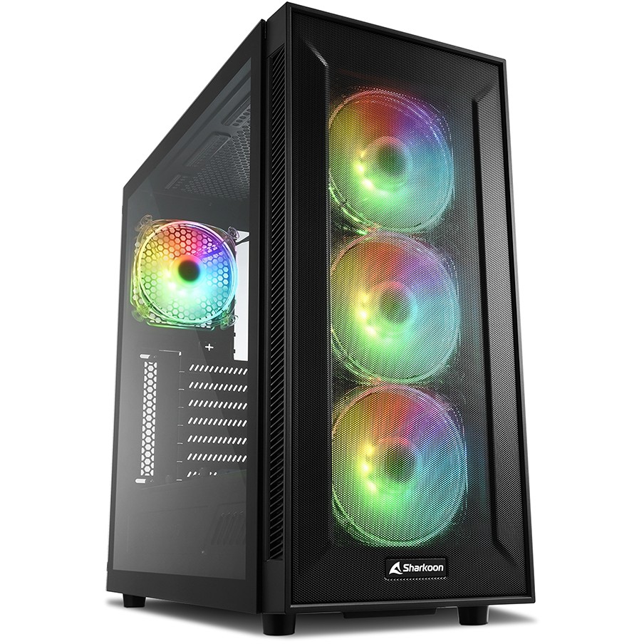 Kućište Sharkoon TG6M RGB ATX 1xGlas Black-0