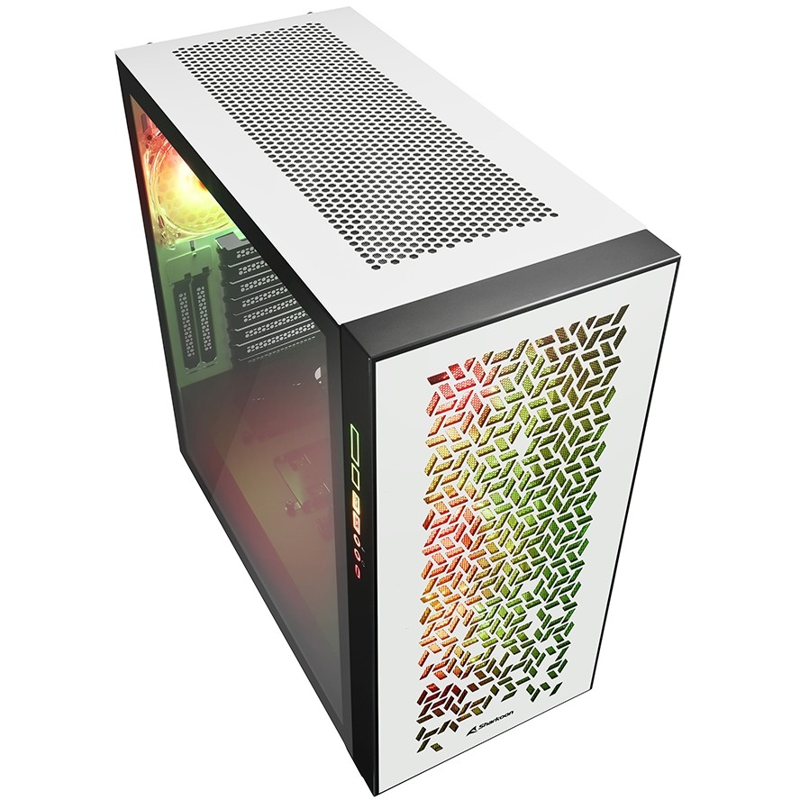 Kućište SHARKOON Elite Shark CA300H ATX 2xGlas White-2