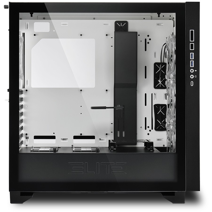 Kućište SHARKOON Elite Shark CA300H ATX 2xGlas White-3