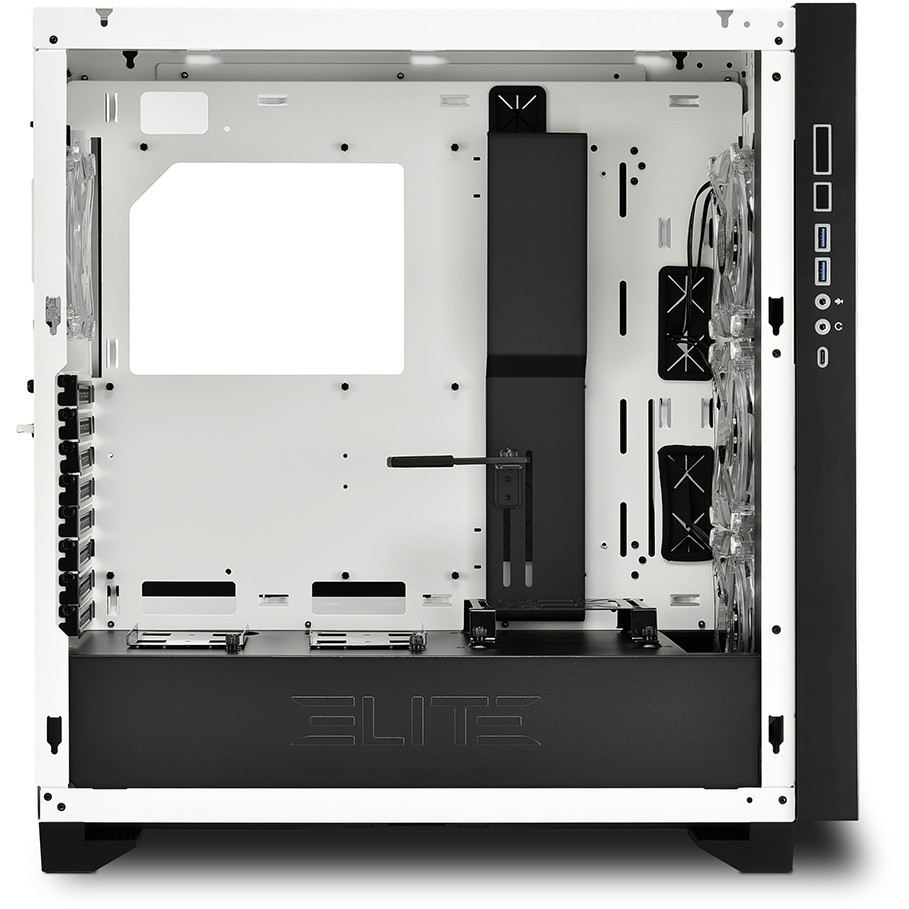 Kućište SHARKOON Elite Shark CA300H ATX 2xGlas White-4