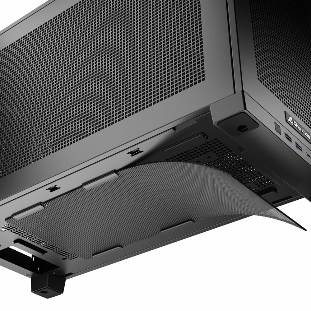 Kućište SHARKOON Rebel C20 RGB ITX 1xMetall Black-4
