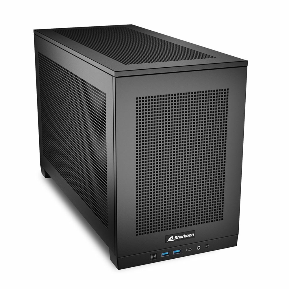 Kućište SHARKOON Rebel C20 RGB ITX 1xMetall Black-6