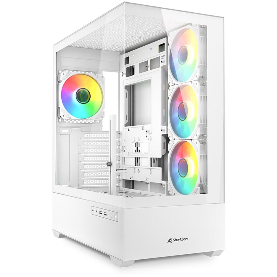 Kućište SHARKOON AK6 RGB ATX 1xGlas White