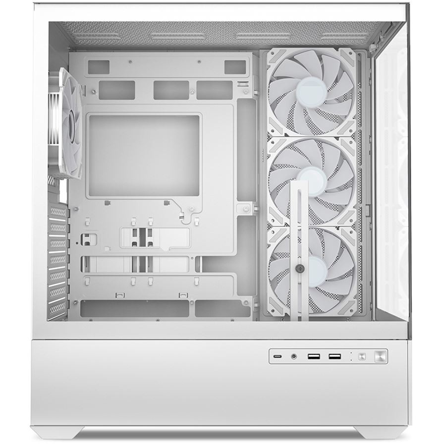 Kućište SHARKOON AK6 RGB ATX 1xGlas White-3