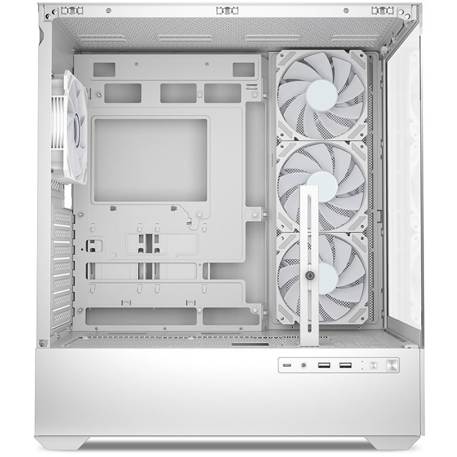 Kućište SHARKOON AK6 RGB ATX 1xGlas White-4