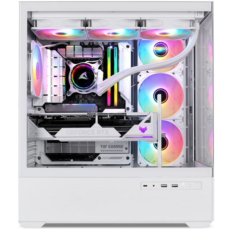 Kućište SHARKOON AK6 RGB ATX 1xGlas White-9