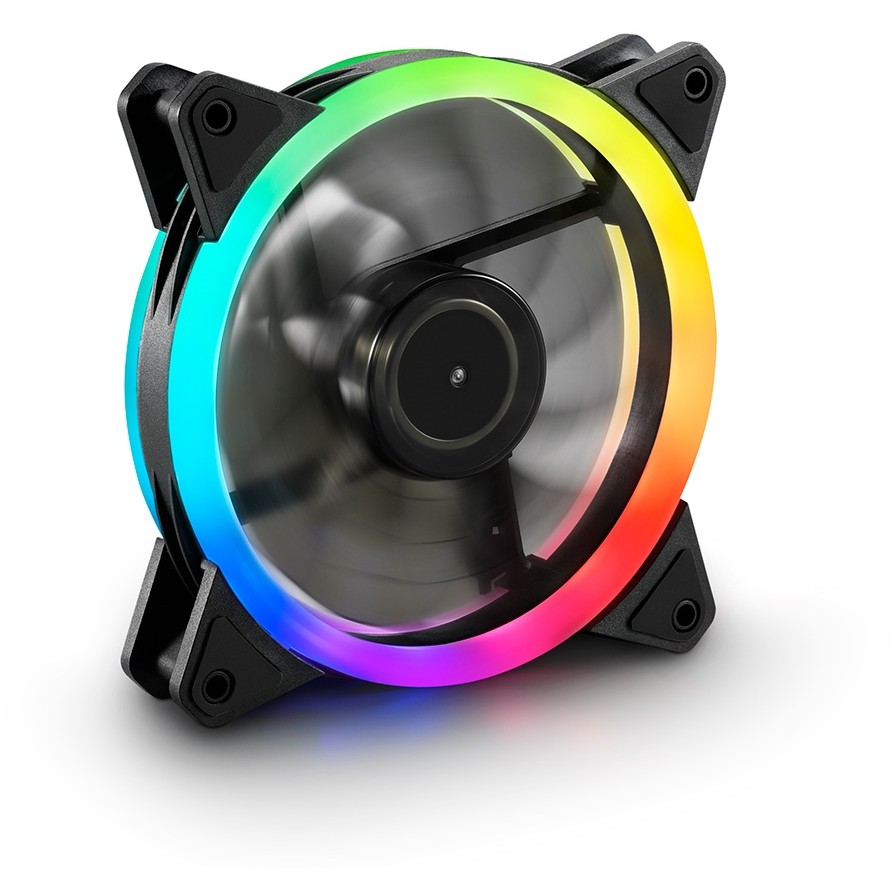 Ventilator 120mm SHARKOON SHARK Blades RGB Fan (crna boja, 120 mm)-0