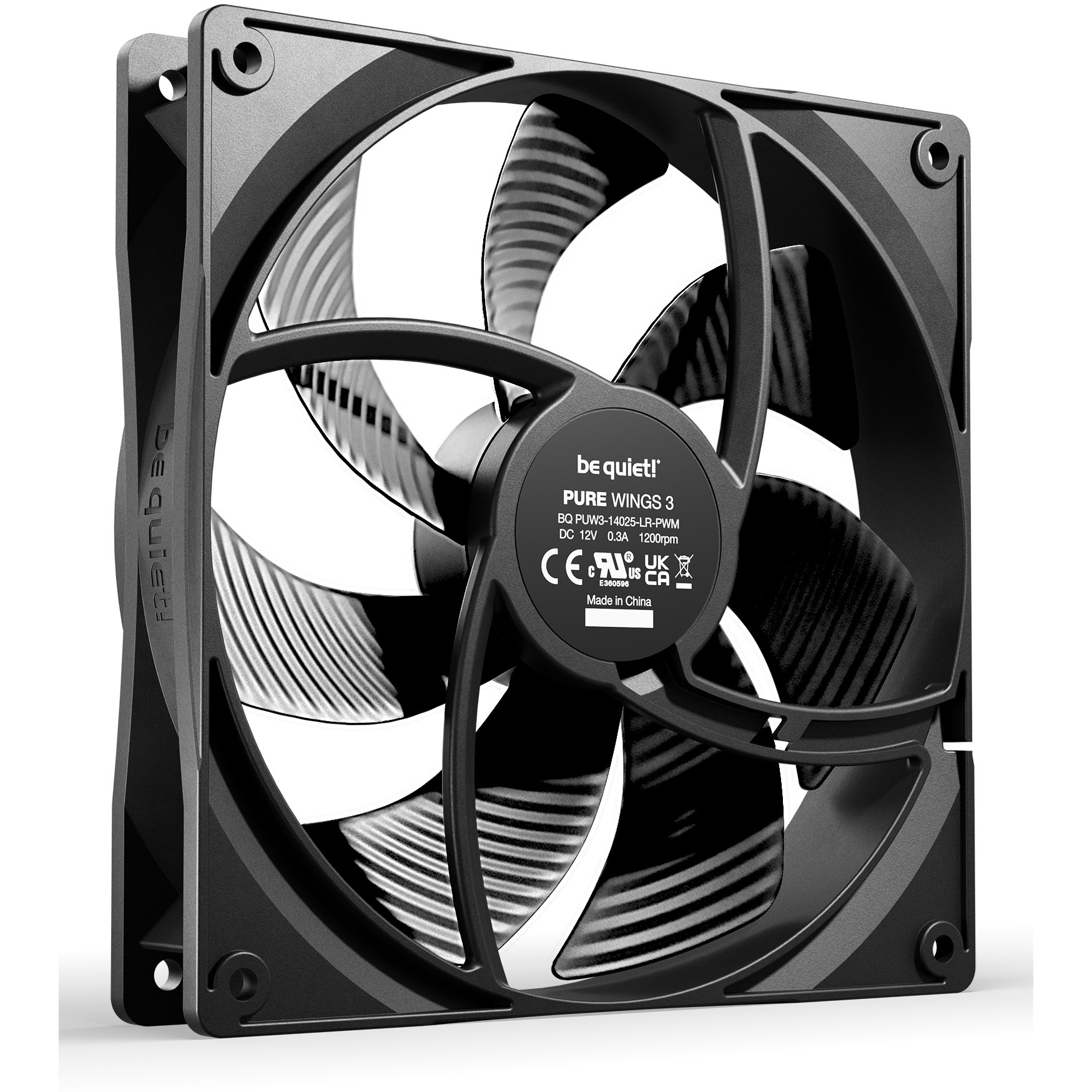 Ventilator BE QUIET! Pure Wings 3 Reverse 3-Pack 140mm PWM crna boja-1