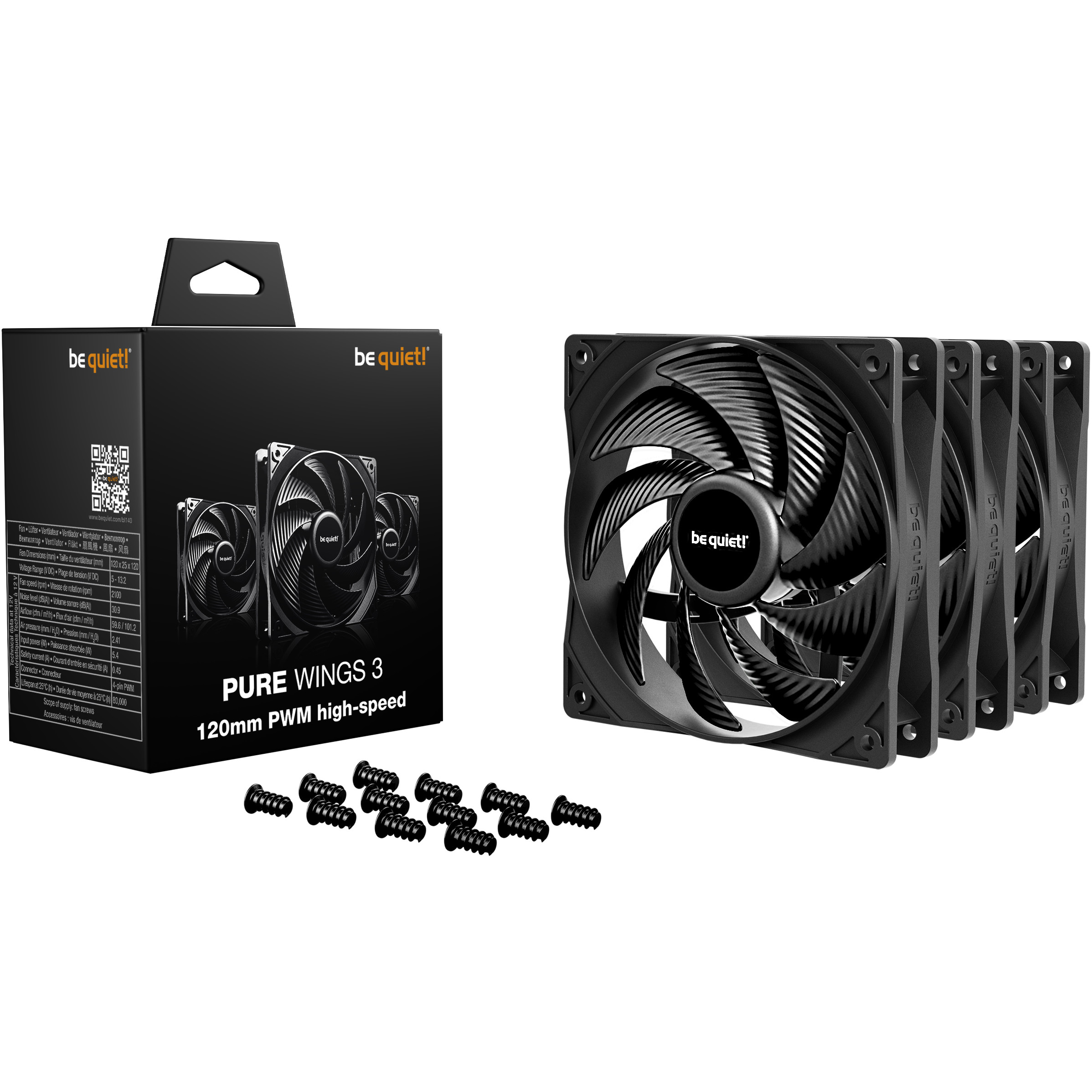 Ventilator BE QUIET! Pure Wings 3 120mm PWM HS 3-Pack-2