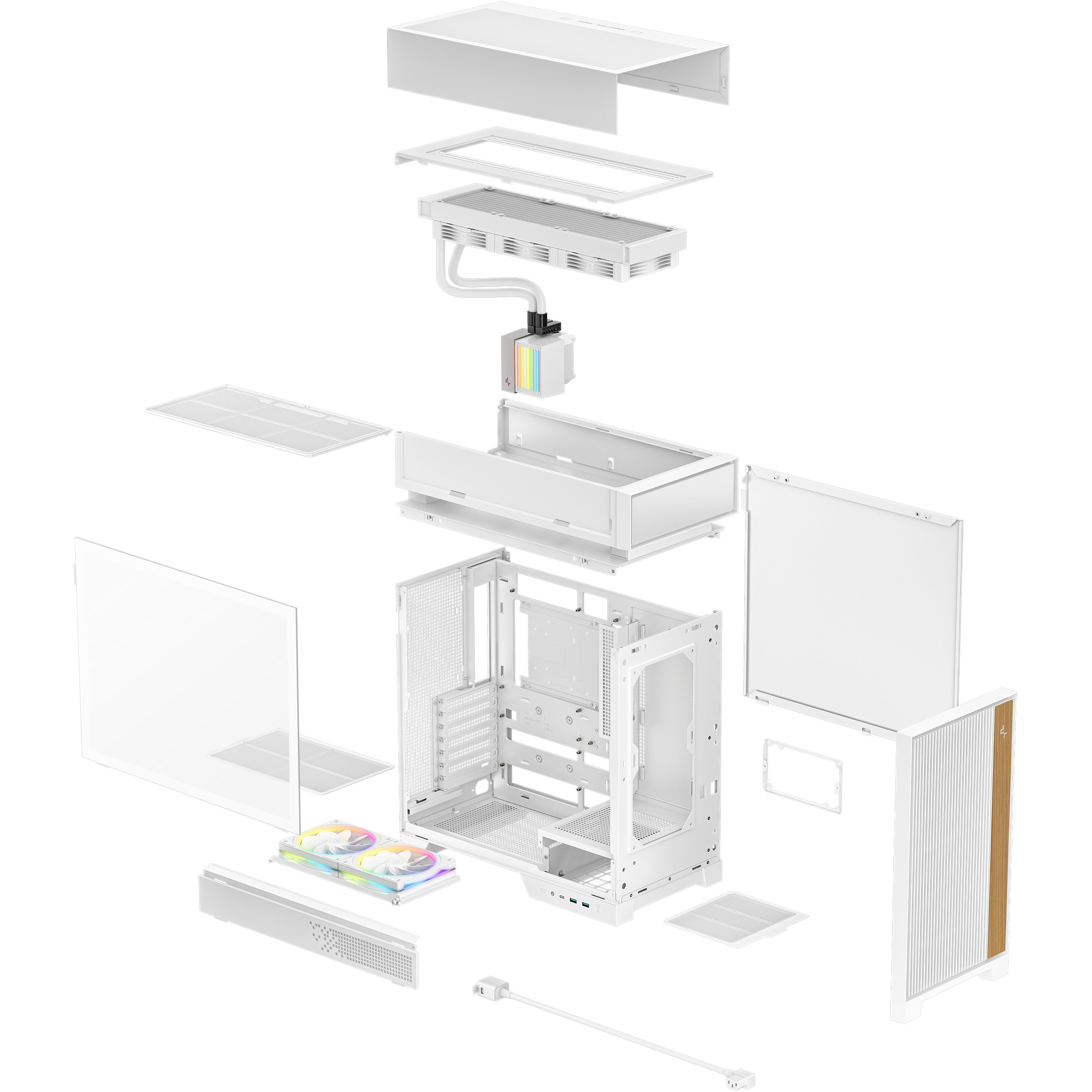AIO vodeno hlađenje DEEPCOOL LS720 WH (360mm, ARGB)-3