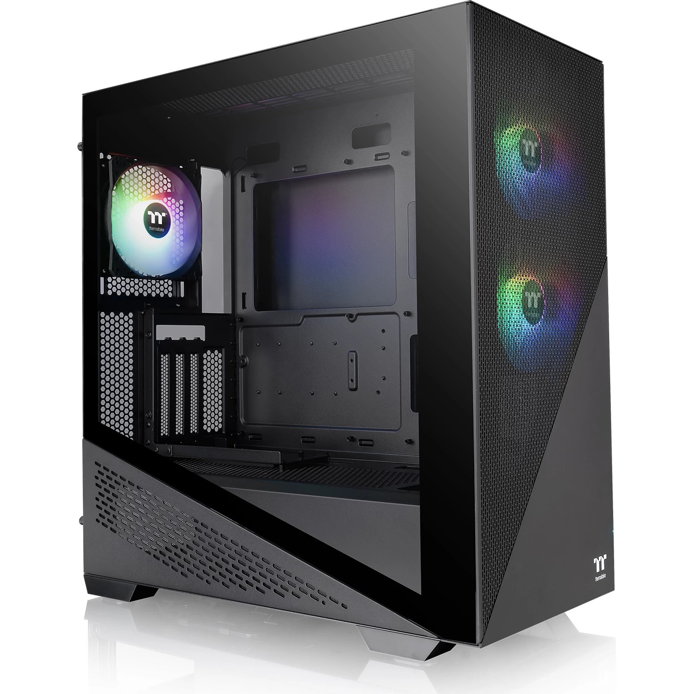 Kućište THERMALTAKE Divider 370 TG ARGB Black (Midi Tower, kaljeno staklo)-1