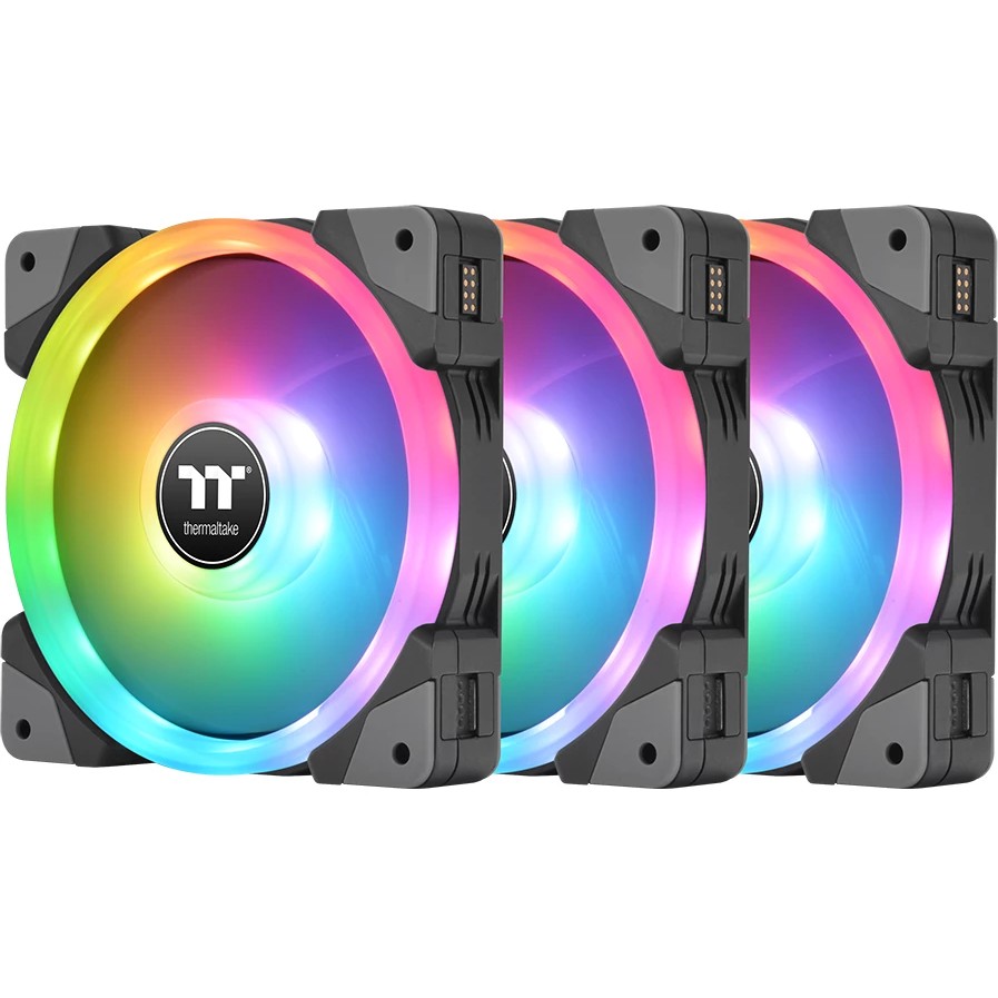 Ventilator 140mm THERMALTAKE SWAFAN EX14 RGB PC Cooling Fan TT Premium Edition 3 Pack