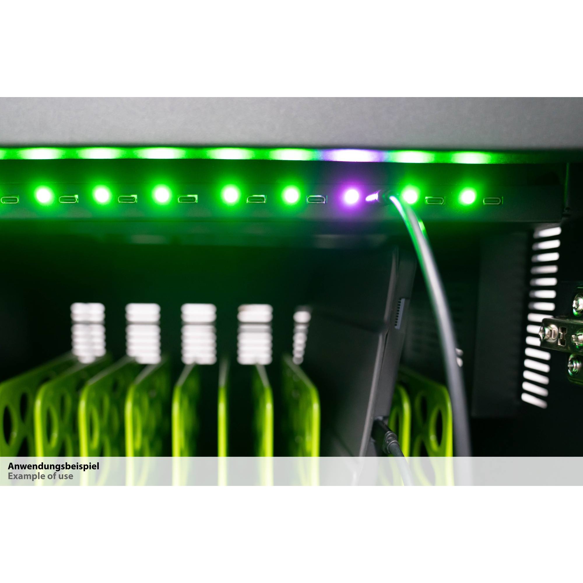 Ormar za punjenje tableta GOODCONNECTIONS ANTARES PRO T30C (do 11", 30x USB-C 30W PD3.0, UVC dezinfekcija, sivi)-4