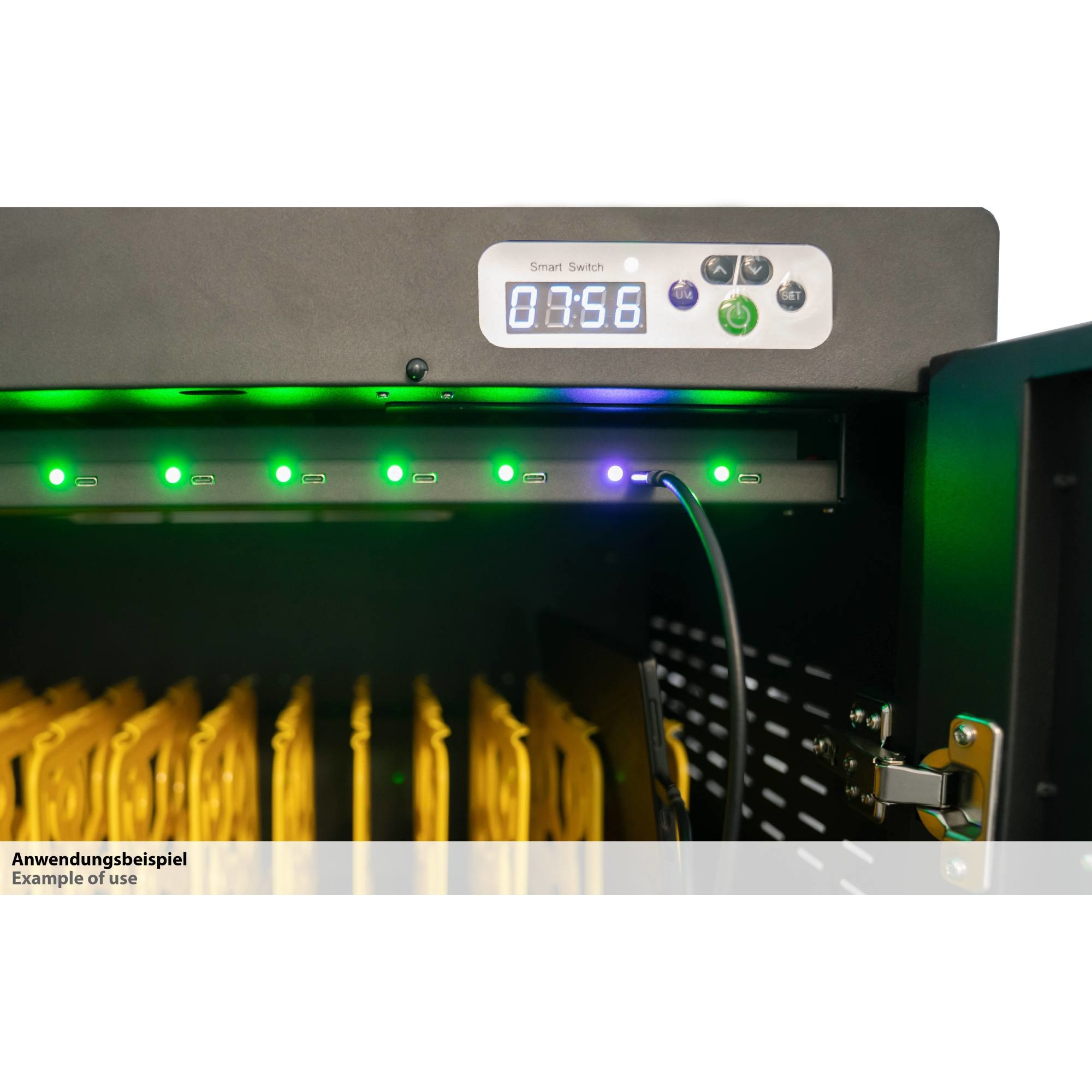 Ormar za punjenje GOODCONNECTIONS ANTARES PRO N24C (za 24x 15.6" prijenosnika, 65W USB-C, UVC)-4