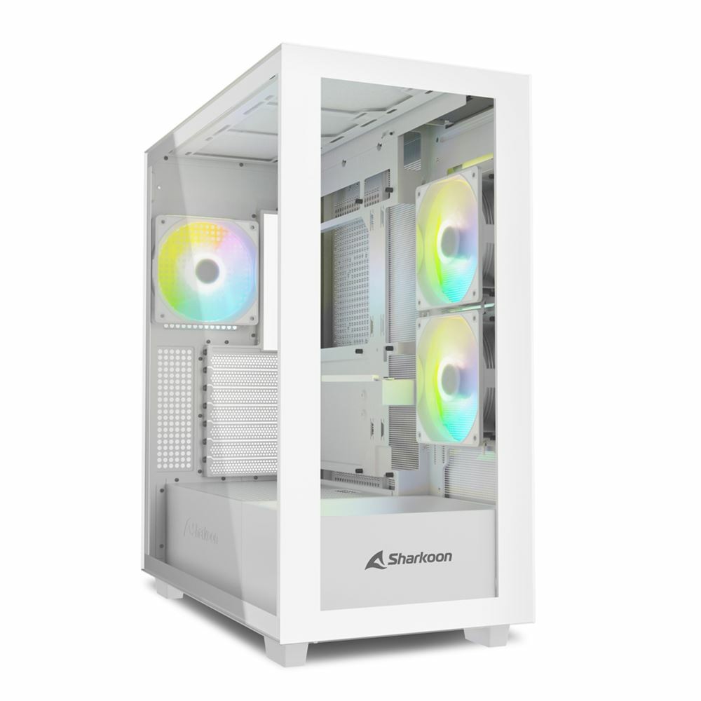 Kućište SHARKOON Rebel C60 RGB White-0