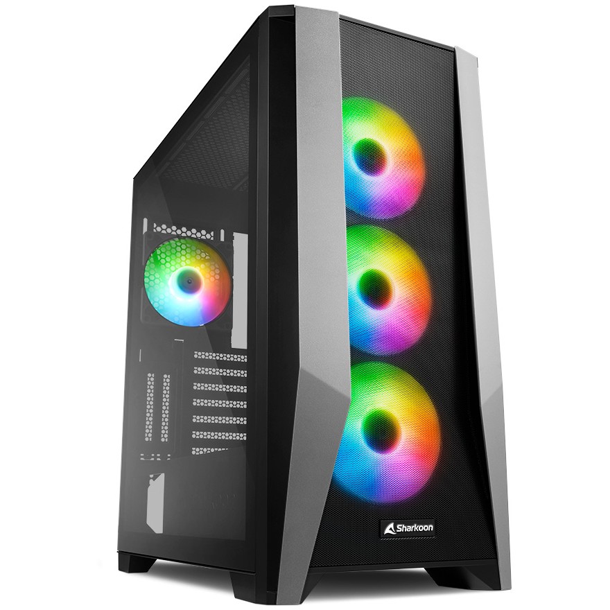 Kućište SHARKOON Midi TG7M RGB Black-0