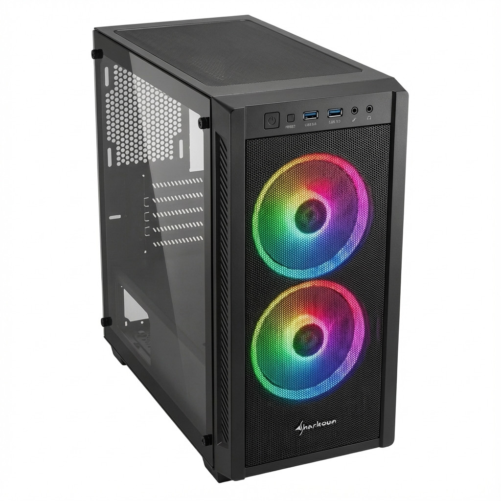 Mini tipkovnica SHARKOON V1000 RGB Black