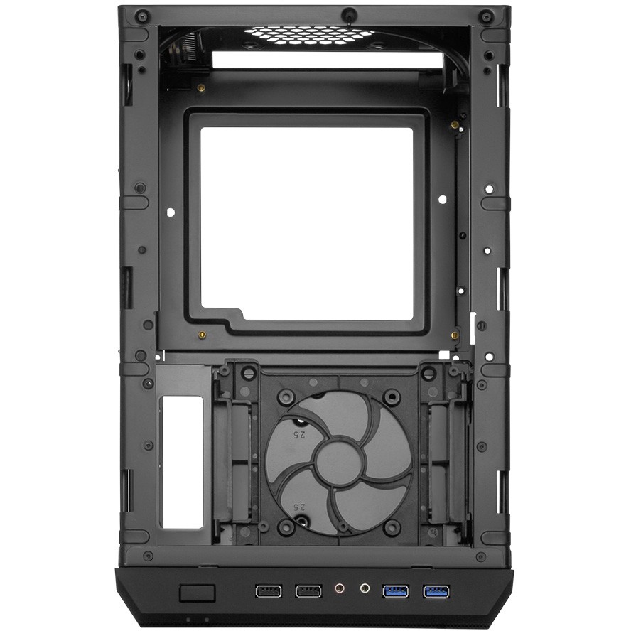 Kućište SHARKOON QB One crna - Midi/Minitower ITX, Mini-ITX 3,5 "-6