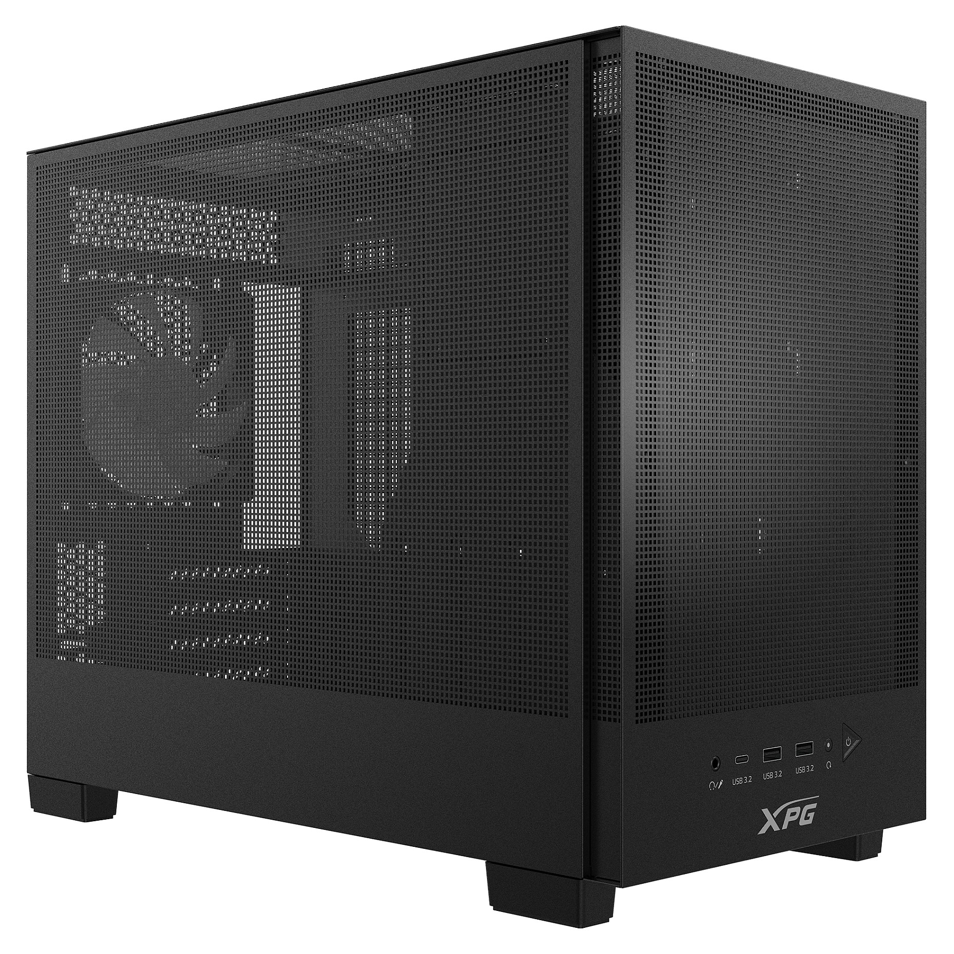 Kućište XPG Valor Mesh Nano (mATX mini tower, kaljeno staklo, USB-C, 1x 120mm ARGB ventilator, crno)-1