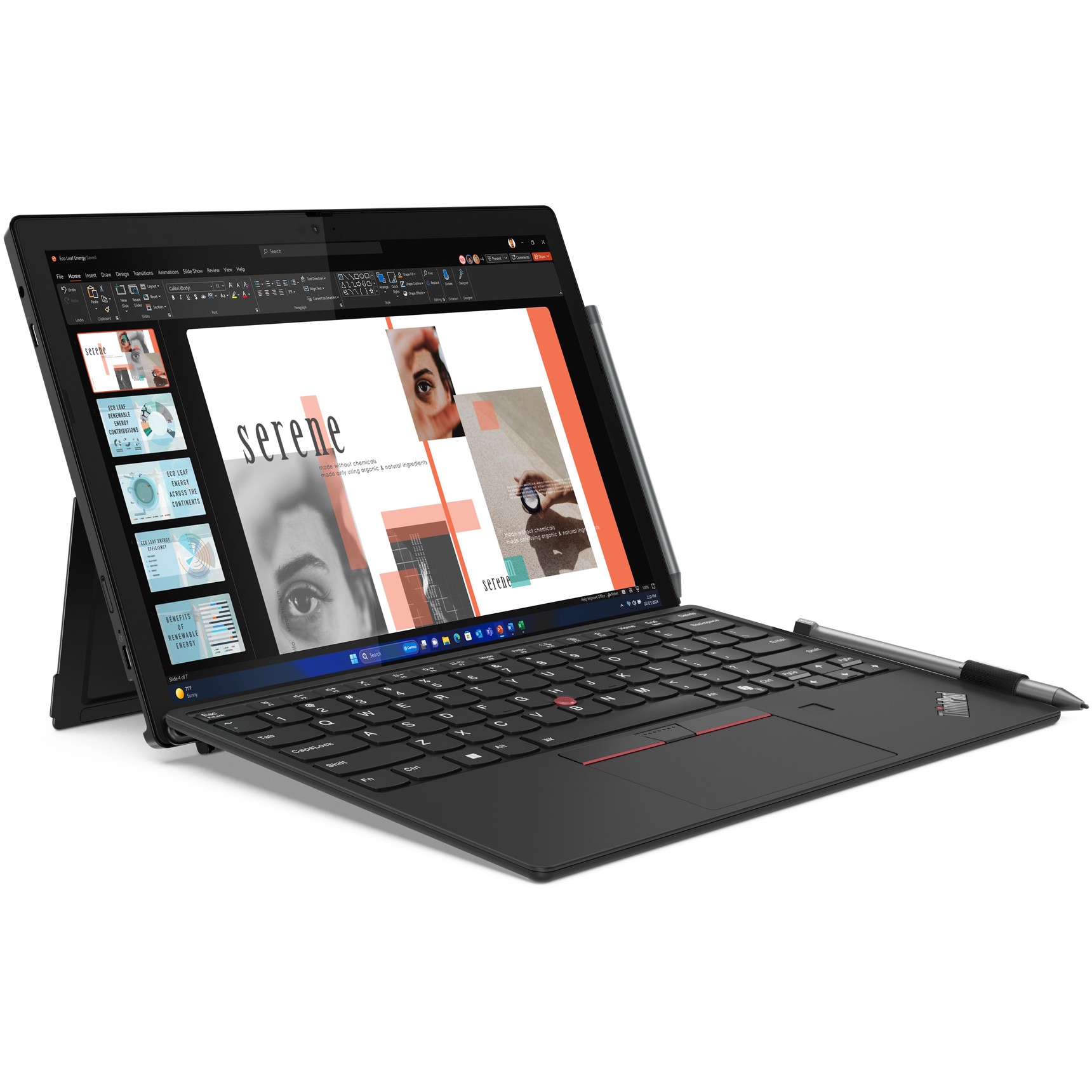Laptop LENOVO ThinkPad X12 Detachable G2 Ultra 7 (12.3" FHD, Intel vPro, 32GB RAM, 1TB SSD, 4G, Windows 11 Pro) – internacionalna non HR tipkovnica-1