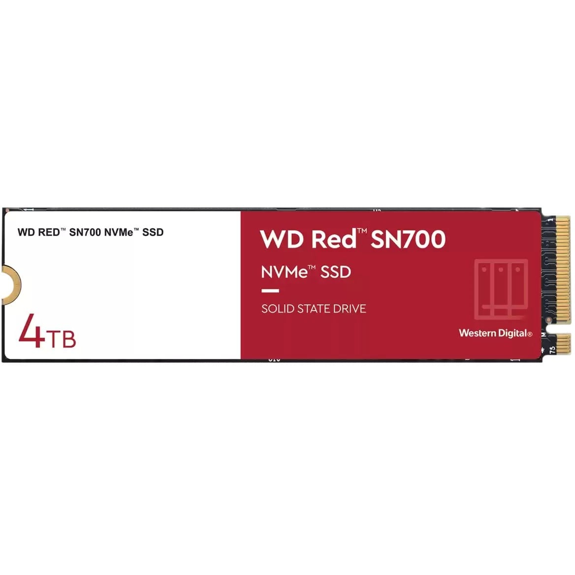 M.2 NVMe SSD WESTERN DIGITAL Red SN700 (4TB, M.2 2280, PCIe Gen3)