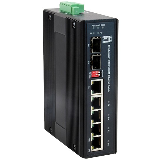 Switch LEVELONE IES-0600 4x GE 2xGSFP-0