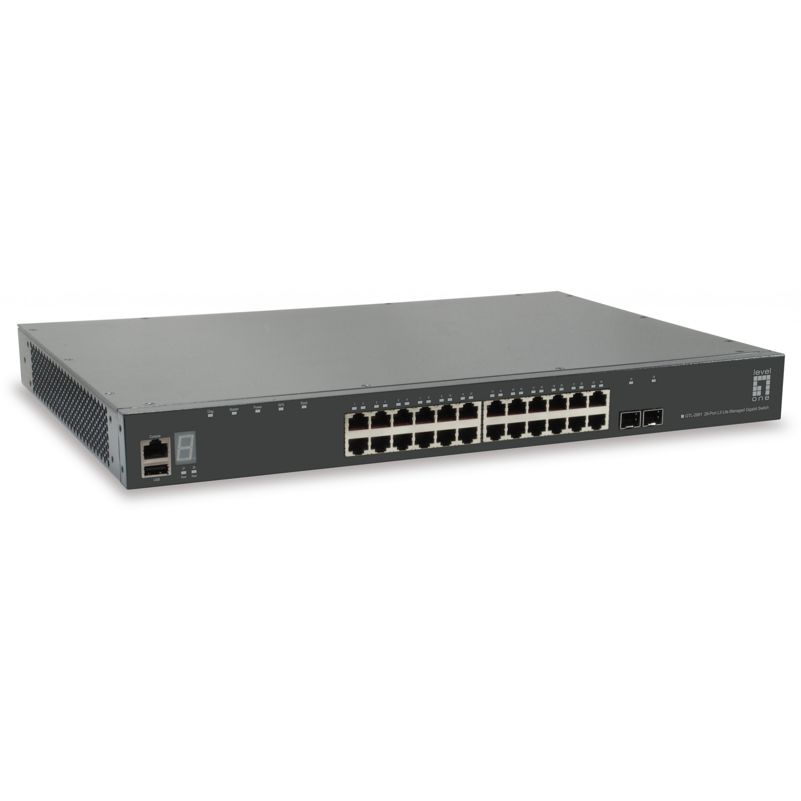Switch LEVELONE GTL-2881 28x GE 1xGE 2x10GSFP+19