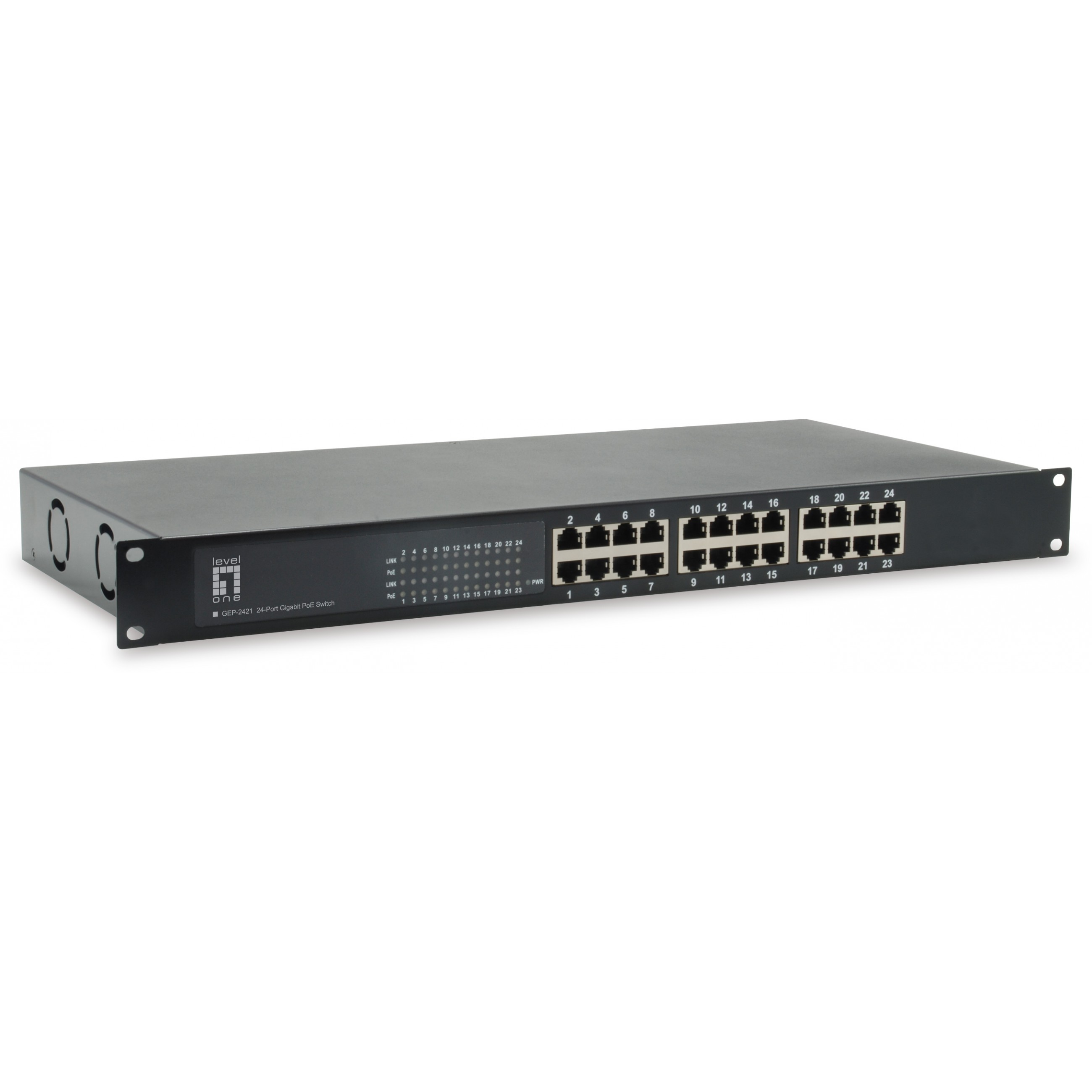 Switch LEVELONE GEP-2421W630 24x GE 19" 630W 24xPoE-0